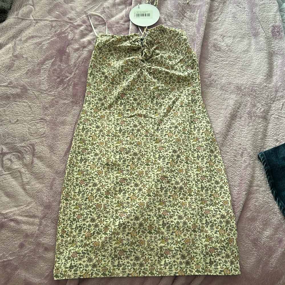 Princess Polly Floral Halter Mini Dress